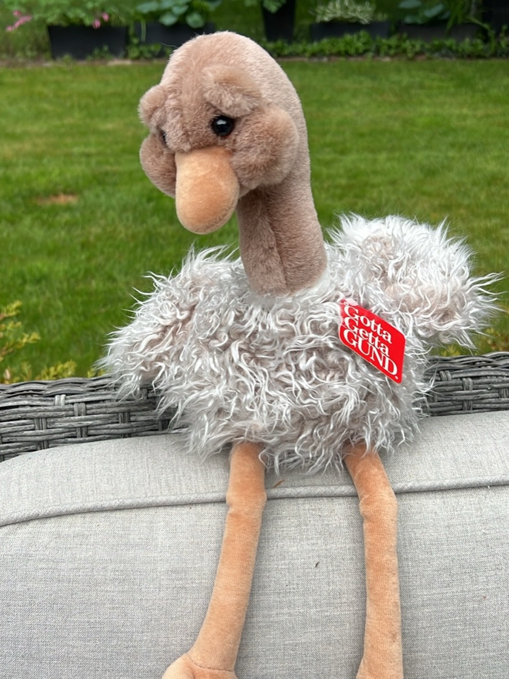 Vintage Gund "Dahling" Ostrich Plush Stuffed Animal 17" Retired Collectible